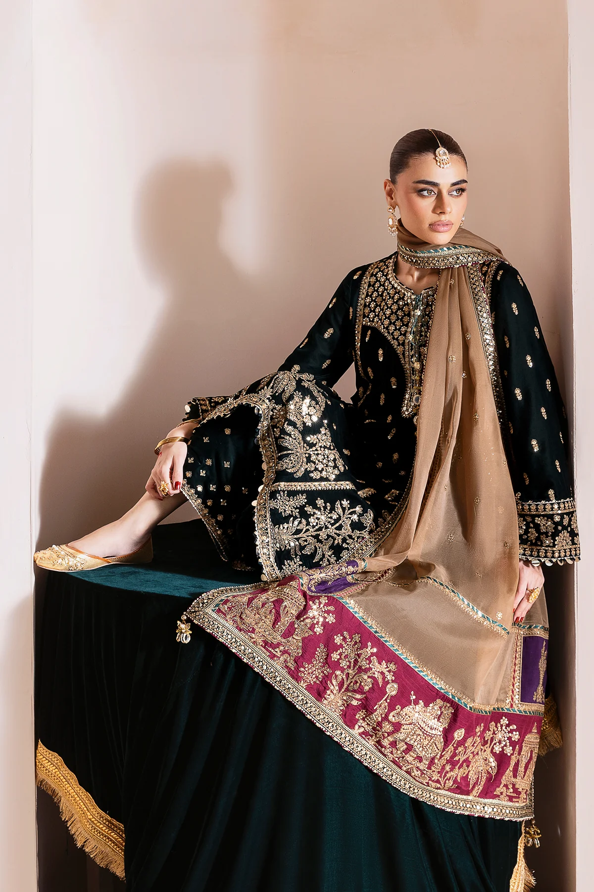 Embroidered Velvet Formal CVF D-01 - Image 7