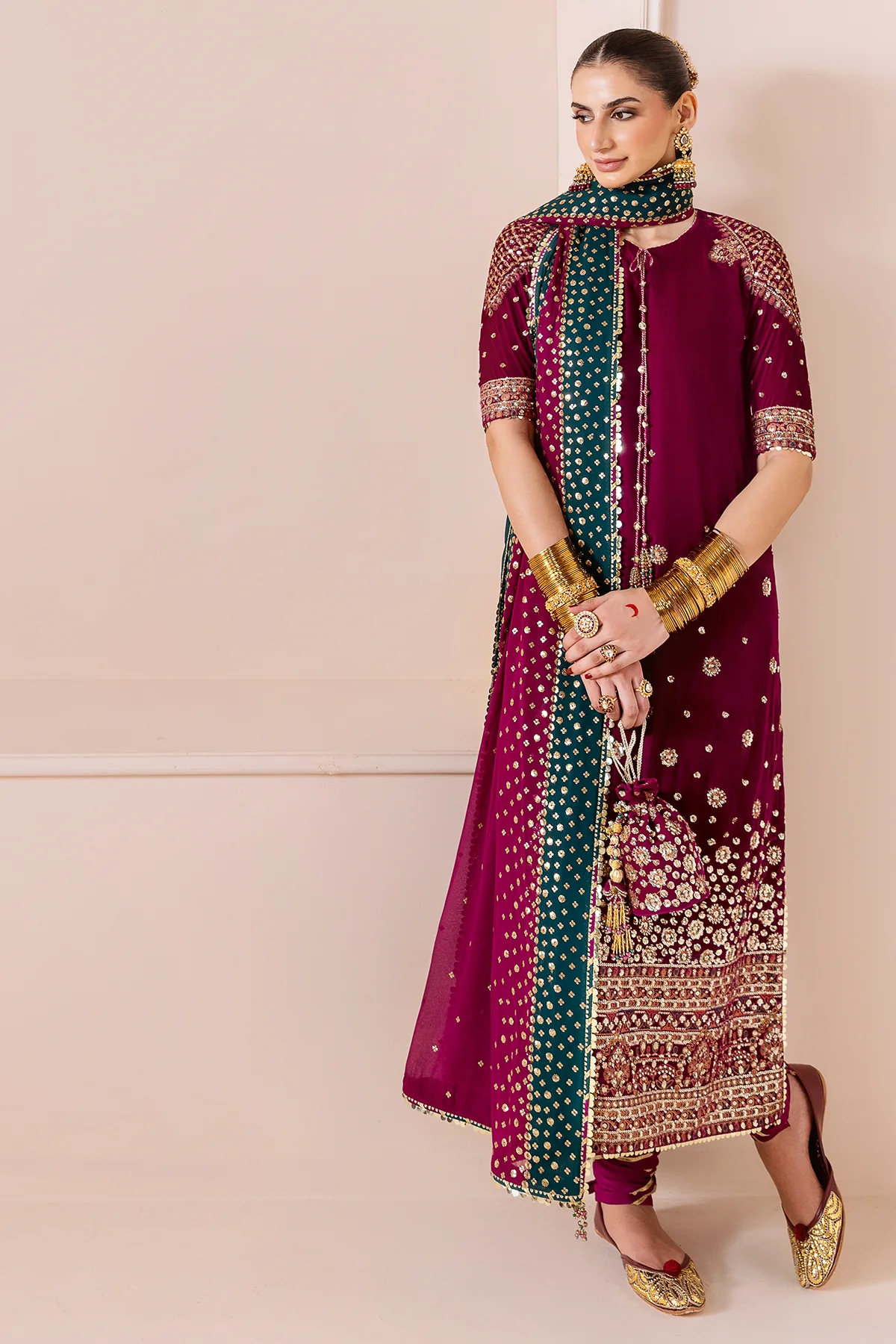 Embroidered Velvet Formal CVF D-02 - Image 10