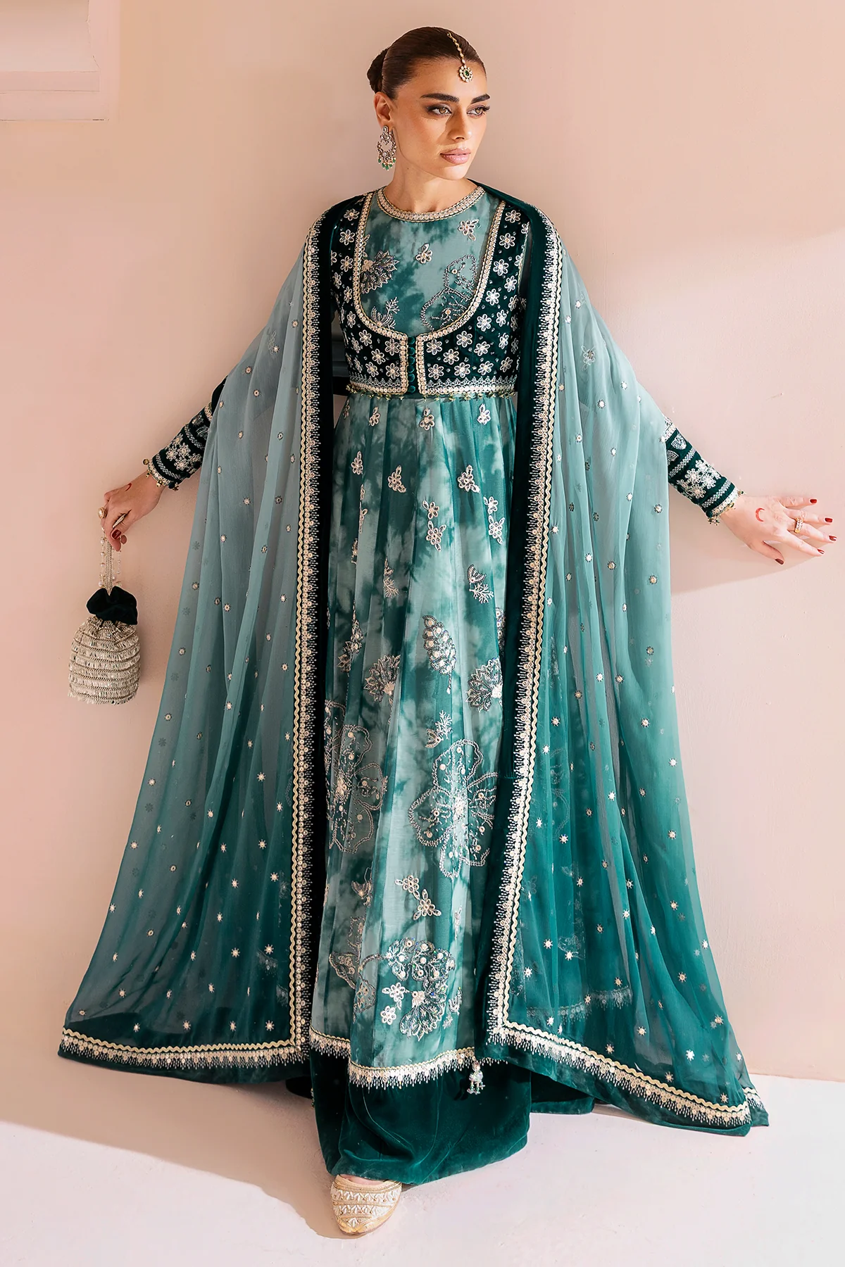 Embroidered Velvet Formal CVF D-06 - Image 9