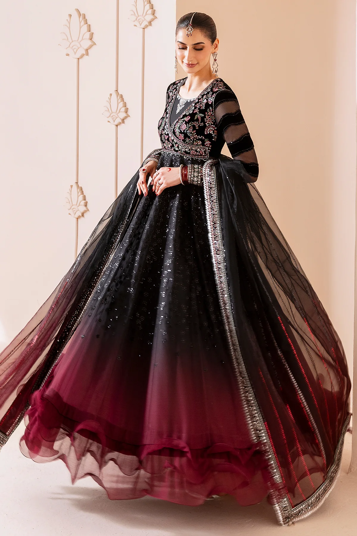 Embroidered Velvet Formal CVF D-10 - Image 4