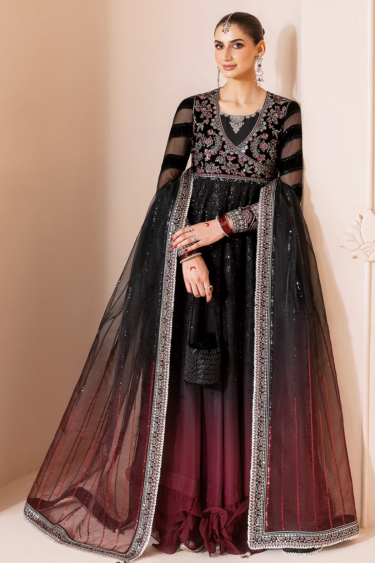 Embroidered Velvet Formal CVF D-10 - Image 6