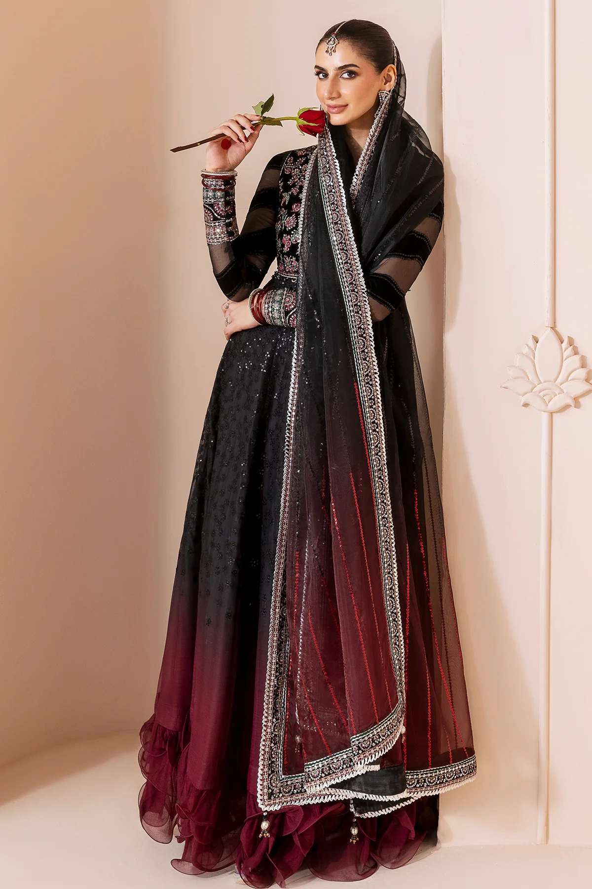 Embroidered Velvet Formal CVF D-10 - Image 7