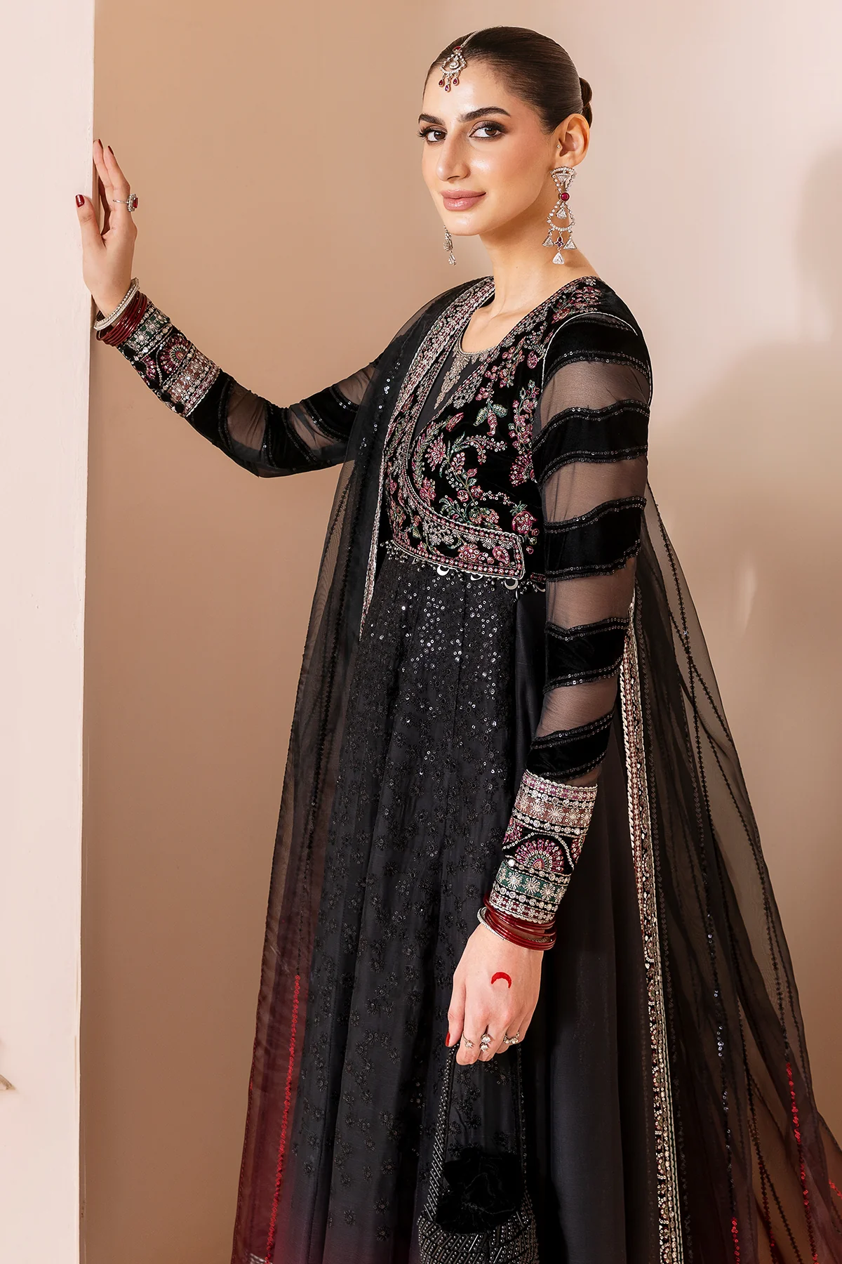 Embroidered Velvet Formal CVF D-10 - Image 8