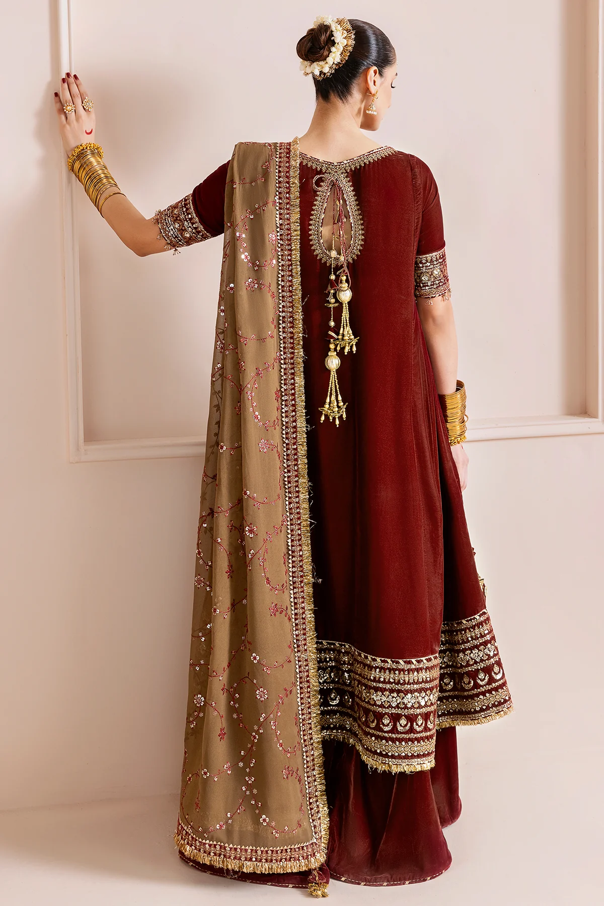 Embroidered Velvet Formal CVF D-13 - Image 3